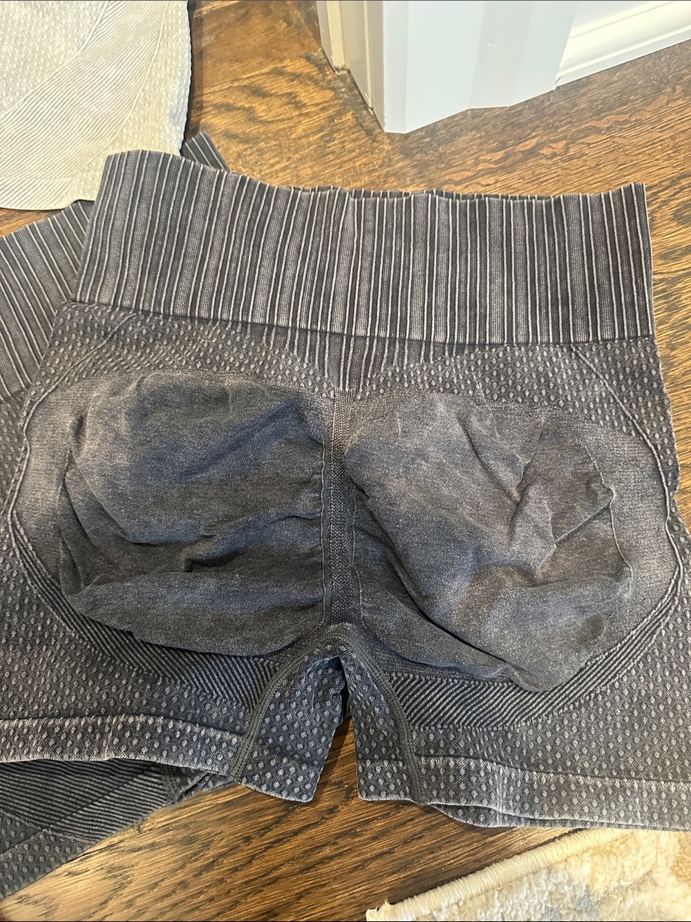 Woman’s Ribbed Stretch Shorts - Assorted Colors - Picture 5 of 5